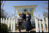 Mrs. Laura Bush talks with Mayor Connie Moran during a tour of Katrina Cottages, Thursday, Feb. 22, 2007 in Ocean Springs, Miss., the quaint, colorful and quickly built cottages for post-Katrina living. White House photo by Shealah Craighead 