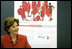 Laura Bush promotes American Heart Month Wednesday, Feb. 15, 2006, in Charlotte, NC, as part of the Heart Truth Campaign, which raises awareness of heart disease in women and encourages women to get screened for the disease. White House photo by Shealah Craighead 