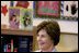  Mrs. Laura Bush talks with students at Washington Middle School for Girls Tuesday, May 29, 2007, in Washington, D.C.