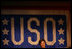 Mrs. Laura Bush addresses her remarks during the 25th Anniversary United Service Organizations (USO) of Metropolitan Washington Annual Awards Dinner in Arlington, Va., March 27, 2007, where Mrs. Bush was presented with the 2007 USO Service Award.