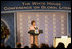 Mrs. Laura Bush delivers opening remarks Monday, Sept. 18, 2006, during the White House Conference on Global Literacy, held at the New York Public Library. The program underscores the need for sustained global and country level leadership in promoting literacy. White House photo by Shealah Craighead 