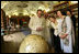Mrs. Laura Bush and Mrs. Livia Klausova, First Lady of Czech Republic, tour the Strahov Archives and Library Tuesday, June 5, 2007, in Prague, Czech Republic. More than 800 years old, it is home to more than 16,000 books.
