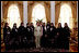 Mrs. Laura Bush pauses for a photo with guests upon conclusion of a social lunch with Sheikha Fatima Bin Mubarak at Sheikha Fatima's Sea Palace Monday, Oct. 22, 2007, in Abu Dhabi, United Arab Emirates. The visit to Abu Dhabi was the first during Mrs. Bush's weeklong visit to the Middle East, where she is scheduled to meet with key officials, medical and educational leaders, and leaders of women's groups.