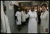 Laura Bush is given a tour of St. Mary's Hospital by Sister Elizabeth Obasi in Gwagwalada, Nigeria, Wednesday, Jan. 18, 2006.