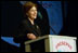 Laura Bush addresses the National Association of Counties Conference in Washington, D.C. Monday, March 3, 2003. Mrs. Bush announced Preserve America, an initiative which highlights the Administration's support of the preservation and enjoyment of the nation's historic places. White House photo by Susan Sterner.