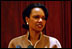 Dr. Condoleezza Rice addresses the 2004 Summer White House Interns in the Dwight D. Eisenhower Executive Office Building, Aug. 6, 2004.