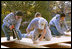 Fall 2004 White House Interns participate in Habitat for Humanity building project in Northeast Washington, D.C., Nov. 17, 2004.