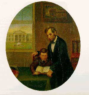 -Lincoln and Tad- by Francis Bicknell Carpenter
