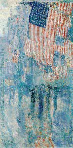 -Avenue in the Rain- by Childe Hassam