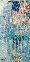 -Avenue in the Rain- by Childe Hassam