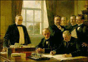 Signing of the Peace Protocol Between Spain and the United States, August 12, 1898