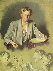 Portrait of Anna Eleanor Roosevelt