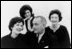 Former President Lyndon B. Johnson and First Lady Lady Bird Johnson pose for a photo with their daughters Lynda Bird Johnson, left, and Luci Baines Johnson in this Nov. 30, 1963 family photo. LBJ Library Photo by Yoichi Okamoto 