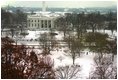 An early winter snow transforms the White House and Lafayette Park into a winter wonderland, Thursday, Dec. 5, 2002.