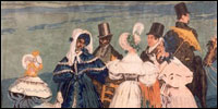 A closeup of the West Point panel shows a conversation among the ladies.