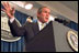 President George W. Bush addresses the media during a press conference in the James S. Brady Press Briefing Room March 13, 2002. 