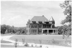 This view of the Superintendent's House is from about 1895, before the Observatory roads were paved. The house was built as the official residence for the Superintendent of the Naval Observatory. 