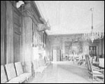The room in the White House to undergo the most change in 1902 was the State Dining Room, which could only hold 40 guests for dinner. A staircase was removed and th e room was expanded to accommodate more than 100 guests. Moose and elk heads adorned the walls of the 1902 State Dining Room.