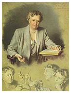 Painting of Eleanor Roosevelt, by Douglas Chandor, 1949