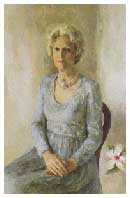 Painting of Patricia Ryan Nixon by Henriette Wyeth