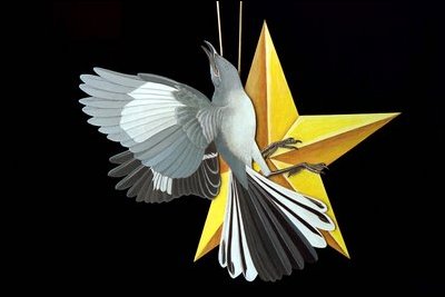 Mockingbird ornament by Scott Gentling, Fort Worth, TX
