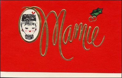 1958 White House Gift Enclosure Card for First Lady Mamie Eisenhower.
