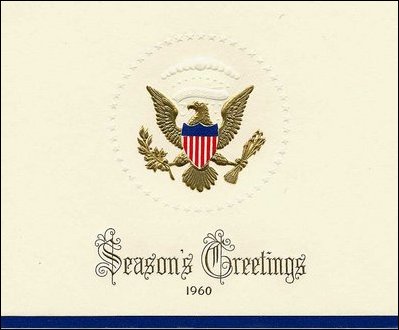 1960 White House Formal Holiday Card.
