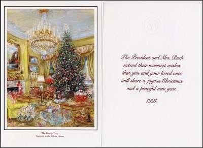 1991 White House Holiday Card.