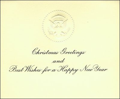 1962 White House Holiday Card (Interior)