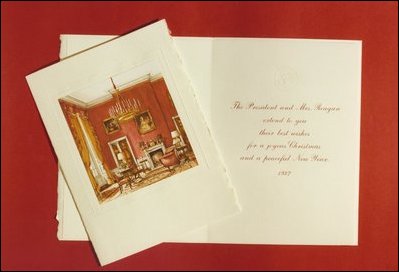 1982 White House Holiday Card.