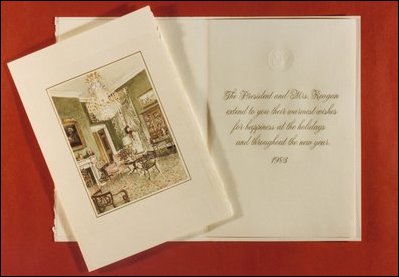 1983 White House Holiday Card.