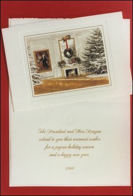 1986 White House Holiday Card.