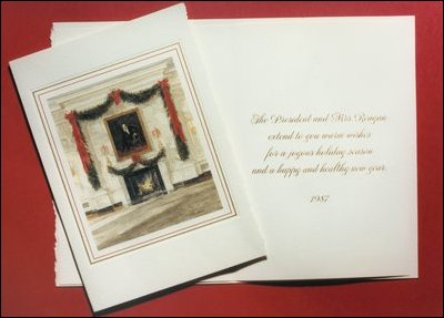 1987 White House Holiday Card.