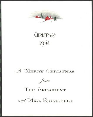 1941 White House Holiday Card.