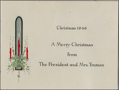 1946 White House Holiday Card.