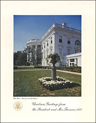 1952 White House Holiday Card.