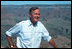 President George H.W. Bush at Grand Canyon National Park, Arizona, 1991. Courtesy George Bush Presidential Library