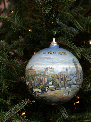 New York Congressman Eliot Engel selected artist Daniel Hauben to decorate the 17th District's ornament for the 2008 White House Christmas Tree.
