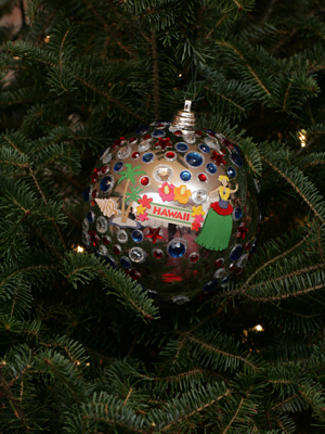 Hawaii Congressman Neil Abercrombie selected artist Greig E. Gaspar to decorate the 1st District's ornament for the 2008 White House Christmas Tree.
