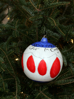 Ohio Congressman Dave Hobson selected artist Charlotte Gordon to decorate the 7th District's ornament for the 2008 White House Christmas Tree.