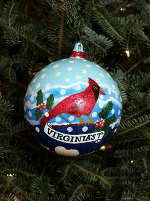 Virginia Congressman Eric Cantor selected artist Katie Schools to decorate the 7th District's ornament for the 2008 White House Christmas Tree. 