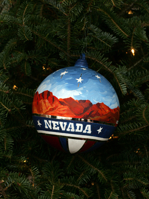 Nevada Congressman Jon Porter selected artist Louise Gillespie to decorate the 3rd District's ornament for the 2008 White House Christmas Tree.