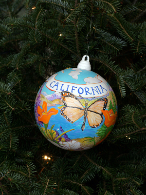 California Congressman Devin Nunes selected artist Varian Mace to decorate the 21st District's ornament for the 2008 White House Christmas Tree