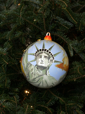 New York Congressman Tim Bishop selected artist Glen Pagano to decorate the 1st District's ornament for the 2008 White House Christmas Tree.