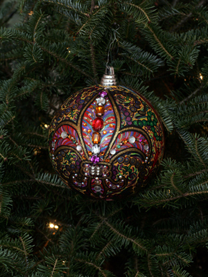 Louisiana Congressman Rodney Alexander selected artist Penny Abrahams to decorate the 5th District's ornament for the 2008 White House Christmas Tree.