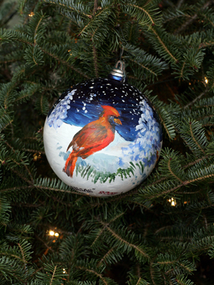 Kansas Congressman Dennis Moore selected artist James R. Hamil to decorate the 3rd District's ornament for the 2008 White House Christmas Tree.