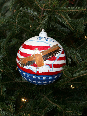 California Congressman Howard Berman selected artist Jasmin Diaz to decorate the 28th District's ornament for the 2008 White House Christmas Tree.