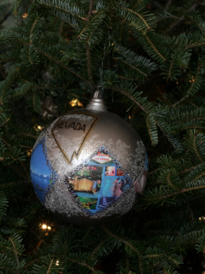 Nevada Congresswoman Shelley Berkley selected artist Shirley Harrison to decorate the 1st District's ornament for the 2008 White House Christmas Tree