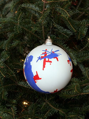 Ohio Congressman Pat Tiberi selected artist Anita Miller to decorate the 12th District's ornament for the 2008 White House Christmas Tree.