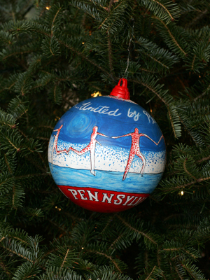 Pennsylvania Congressman Jason Altmire selected artist Geraldine McCorr to decorate the 4th District's ornament for the 2008 White House Christmas Tree